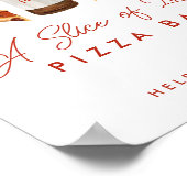 Pizza & bier koppels Douche Pizza Bar Teken Poster (Hoek)