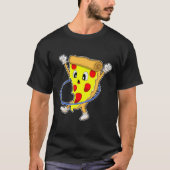 Pizza bij fitness met fitnessbanden.PNG T-shirt (Voorkant)