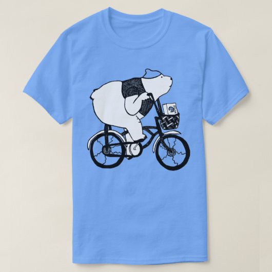 Pizza Bike Bear  T-shirt (Design voorkant)