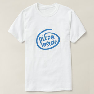 Pizza binnen t-shirt
