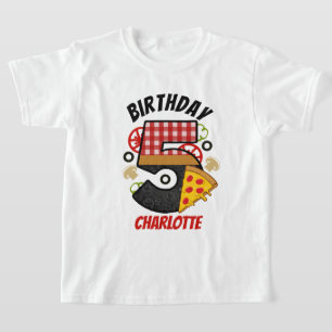 Pizza Birthday 5 Vijfde verjaardag Pizza shirt