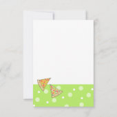 Pizza Birthday Party Kaart (Achterkant)