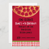 Pizza Birthday Party... Kaart (Voorkant / Achterkant)