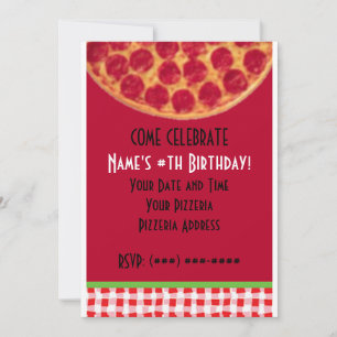 Pizza Birthday Party... Kaart