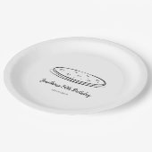 Pizza Birthday Party Papieren Bordje (Gekanteld)