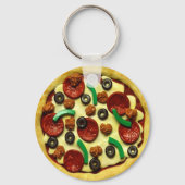 Pizza Birthday Party Sleutelhanger (Voorkant)