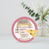 Pizza Birthday Party voegt foto-uitnodiging toe Kaart (Staand voorkant)