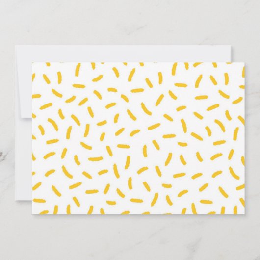 Pizza Birthday Uitnodiging (Achterkant)