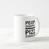 Pizza Blijft Grappige Mok (Voorkant rechts)