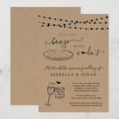 Pizza & Booze voor ik de bruiloft van Couple doe Kaart (Voorkant / Achterkant)