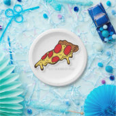 Pizza (Bord papier) Papieren Bordje (Feest)