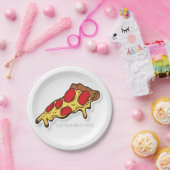 Pizza (Bord papier) Papieren Bordje (Feest)
