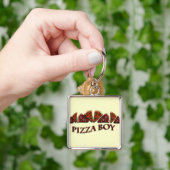 Pizza Boy Sleutelhanger (Hand)