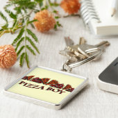 Pizza Boy Sleutelhanger (Zijkant)