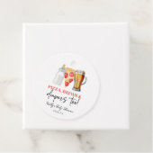 Pizza Brews en Luiers ook! Baby Shower Bedankjes Labels (In situ)