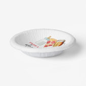 Pizza Brews en Luiers ook! Baby Shower Papieren Kommen (Gebogen)