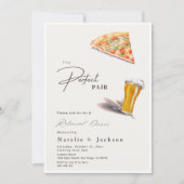 Pizza & Brews Het perfecte paar repetitie diner Kaart (Voorkant)