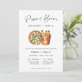 Pizza & Brews voor het repetitiediner van I Do Kaart (Staand voorkant)