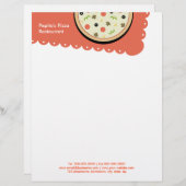 Pizza Briefhoofd Ontwerp (Voorkant / Achterkant)
