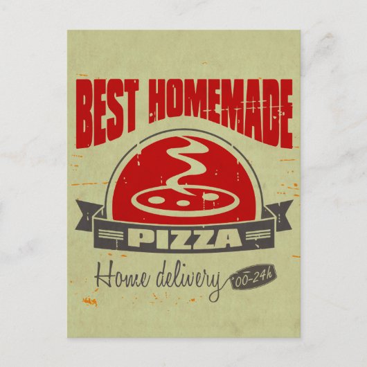 Pizza Briefkaart (Voorkant)
