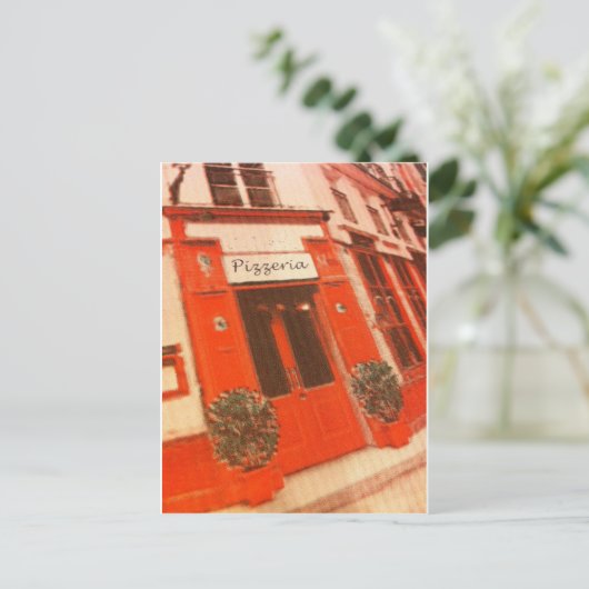 Pizza Briefkaart (Staand voorkant)