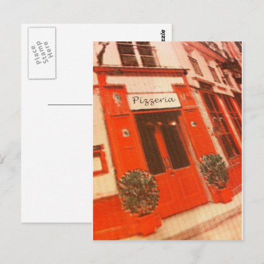 Pizza Briefkaart (Voorkant / Achterkant)