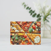 Pizza Briefkaart (Staand voorkant)