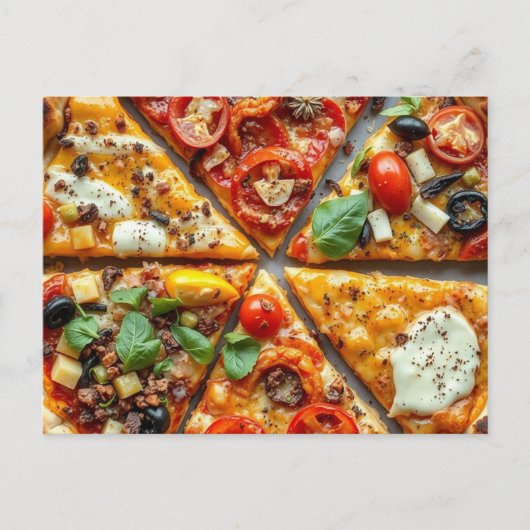 Pizza Briefkaart (Voorkant)