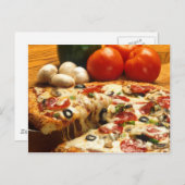 Pizza Briefkaart (Voorkant / Achterkant)
