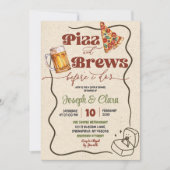 Pizza Brouws Voor Ik Doe Koppels Bruiloft Borrel Kaart (Voorkant)