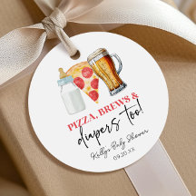Pizza Brouwsels en Luiers Ook! Baby Shower