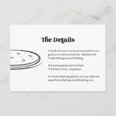 Pizza Bruiloft Informatie Details Behuizing Kaart (Voorkant)