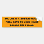 pizza bumpersticker (Voorkant)