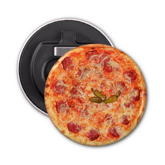 Pizza Button Flesopener (Voorkant)
