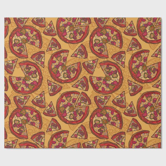 Pizza Cadeaupapier (Vlak)