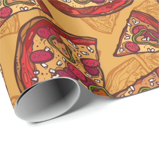 Pizza Cadeaupapier (Rol Hoek)