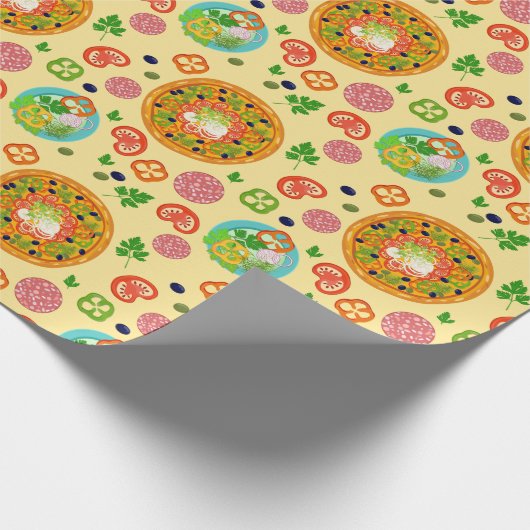Pizza Cadeaupapier (Hoek)