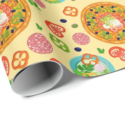 Pizza Cadeaupapier (Rol Hoek)