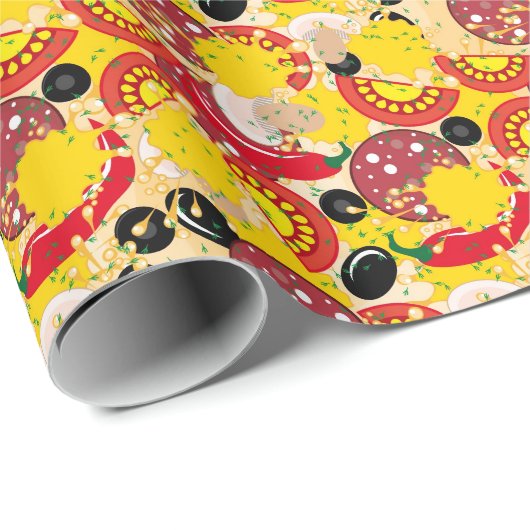 Pizza Cadeaupapier (Rol Hoek)
