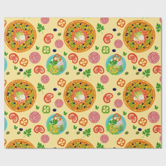 Pizza Cadeaupapier (Vlak)