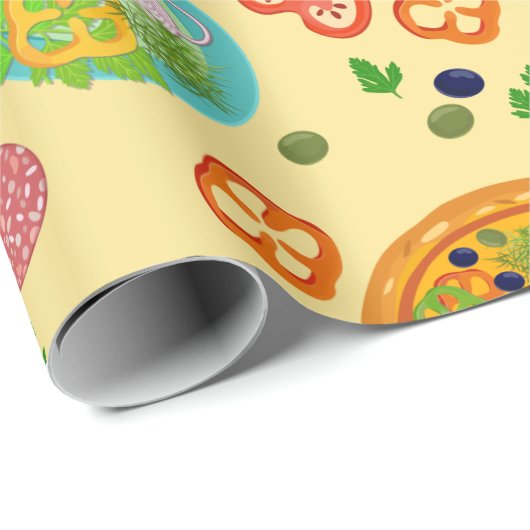 Pizza Cadeaupapier (Rol Hoek)
