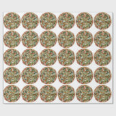 pizza cadeaupapier (Vlak)