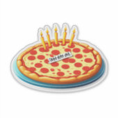 Pizza, Cake, Repeat!" (Volwassenen) Sticker (Voorkant)