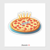 Pizza, Cake, Repeat!" (Volwassenen) Sticker (Vel)