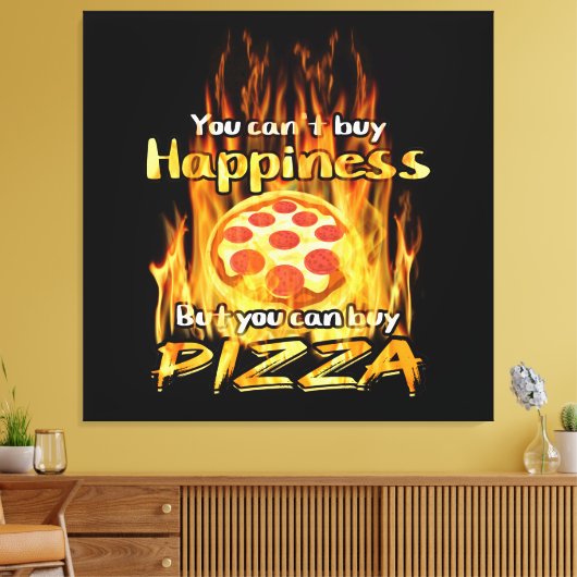 pizza canvas afdruk (Insitu (Woonkamer))