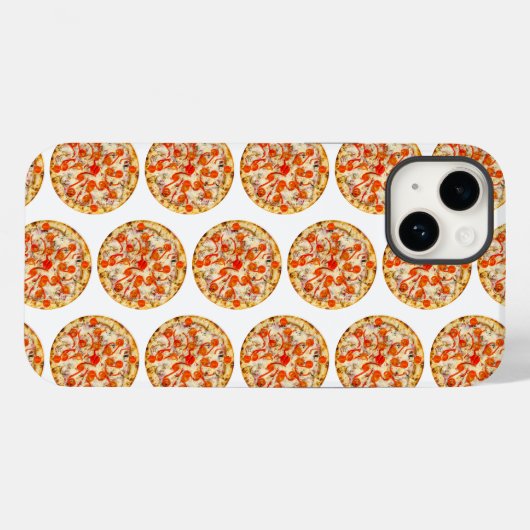 Pizza Case-Mate iPhone Case (Achterkant (horizontaal))