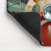 Pizza cat - cat - pizzabezorging muismat (Hoek)