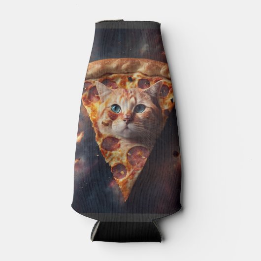 Pizza Cat Cuzie Flesjeskoeler (Voorkant)