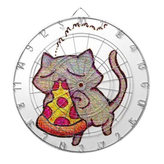 Pizza Cat. Dartbord (Voorkant)
