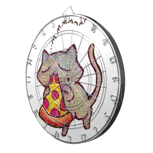 Pizza Cat. Dartbord (Voorkant Rechts)